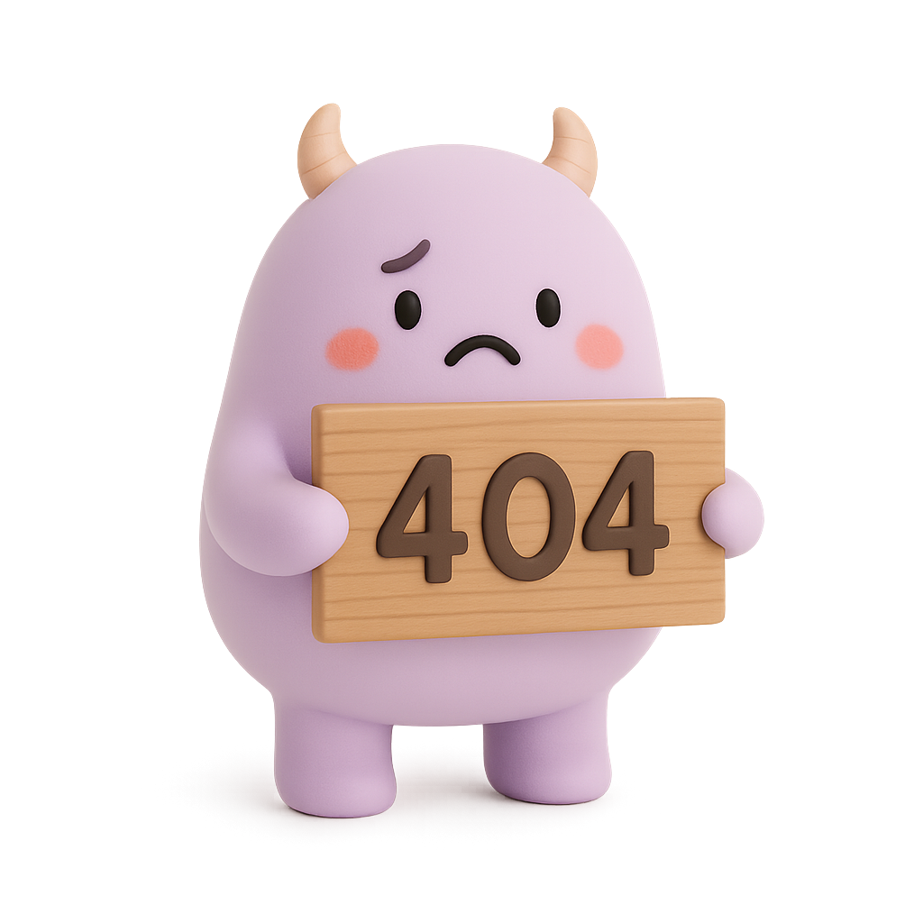 Cute Monster UI Render