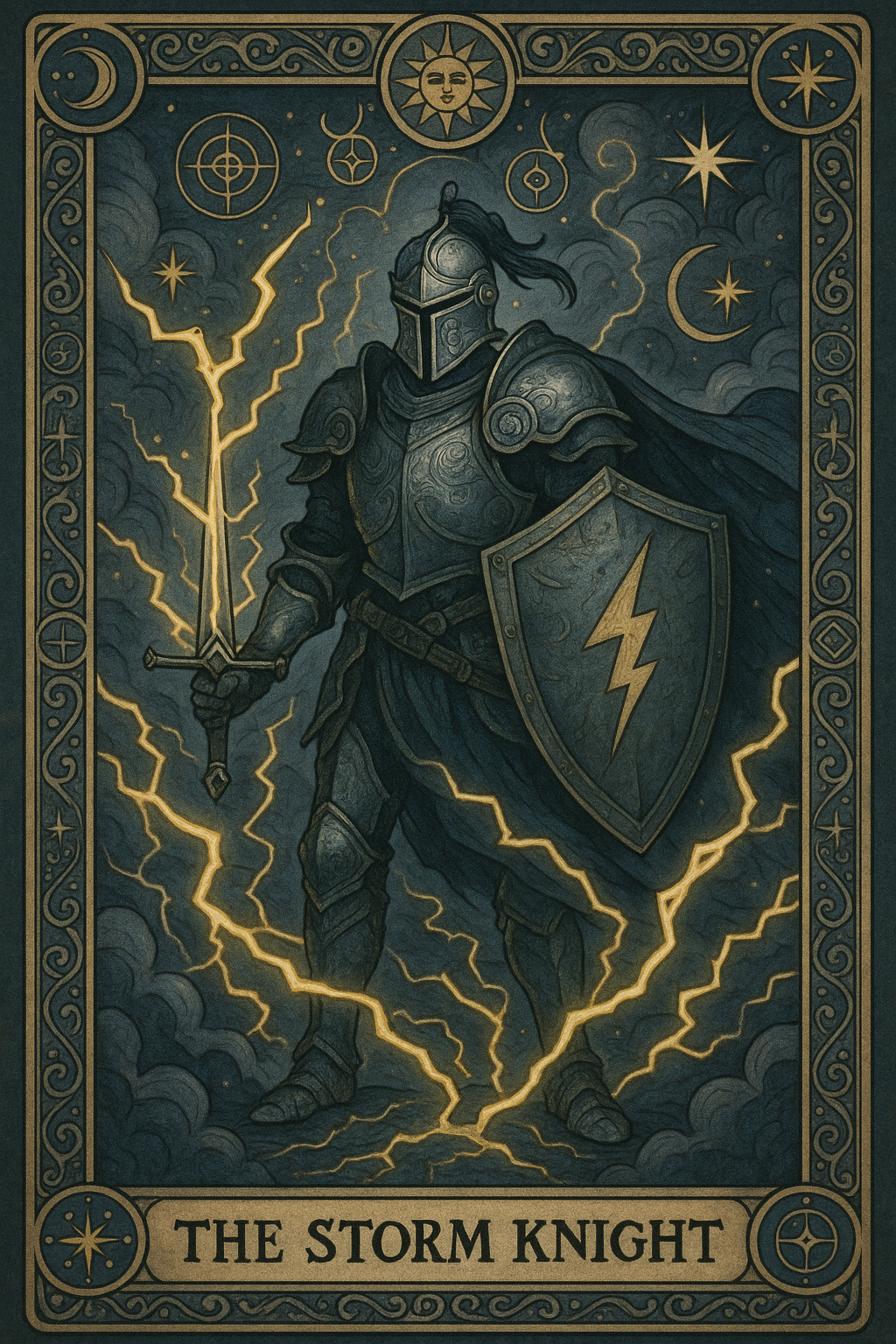 Storm Knight Tarot Design