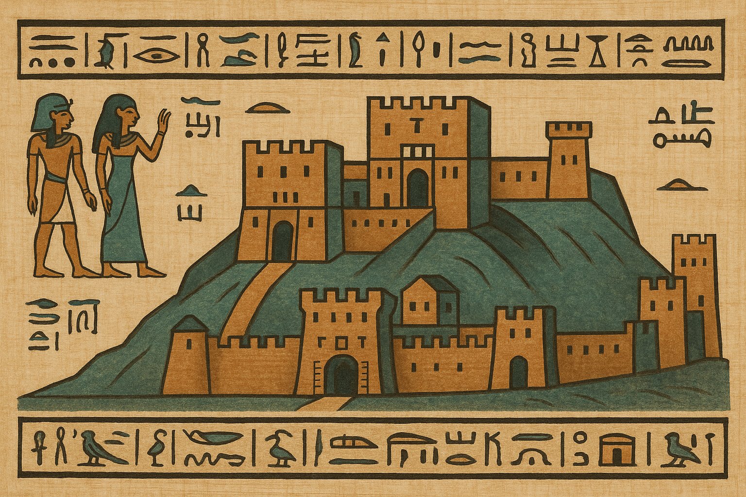Egyptian Papyrus Diagram