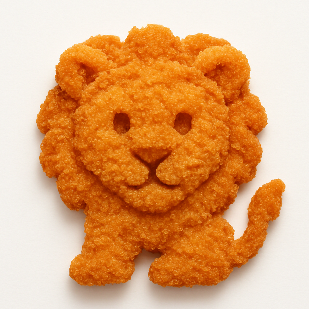 Lion Emoji as Chicken