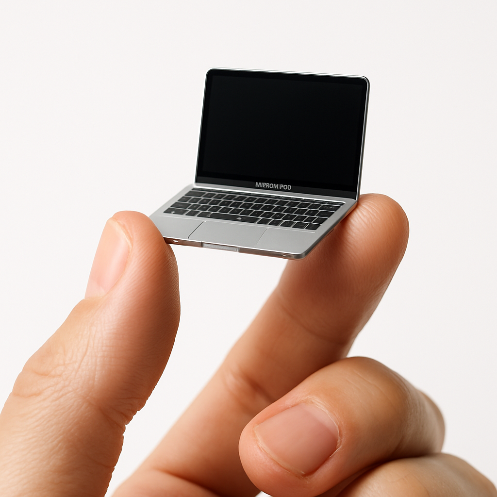 Miniature Macbook Photography