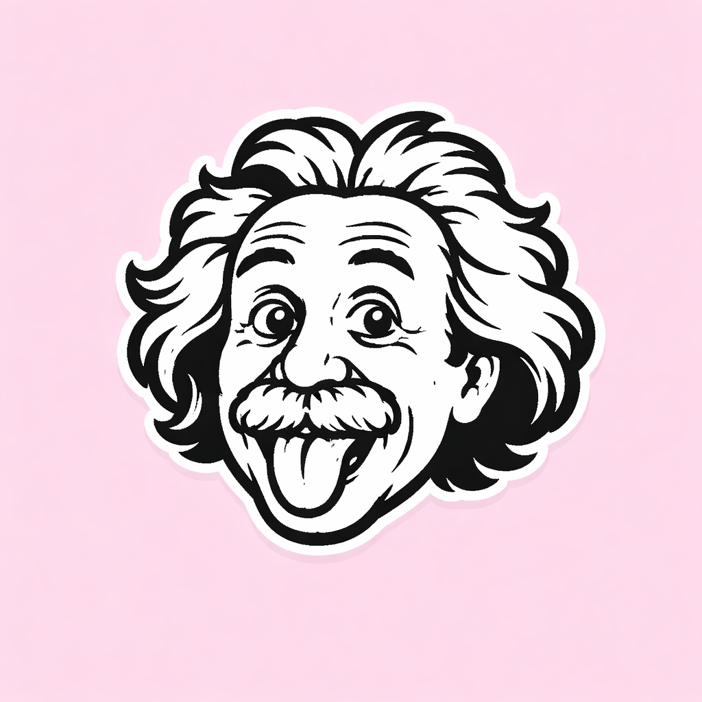 Cartoon Einstein Icon