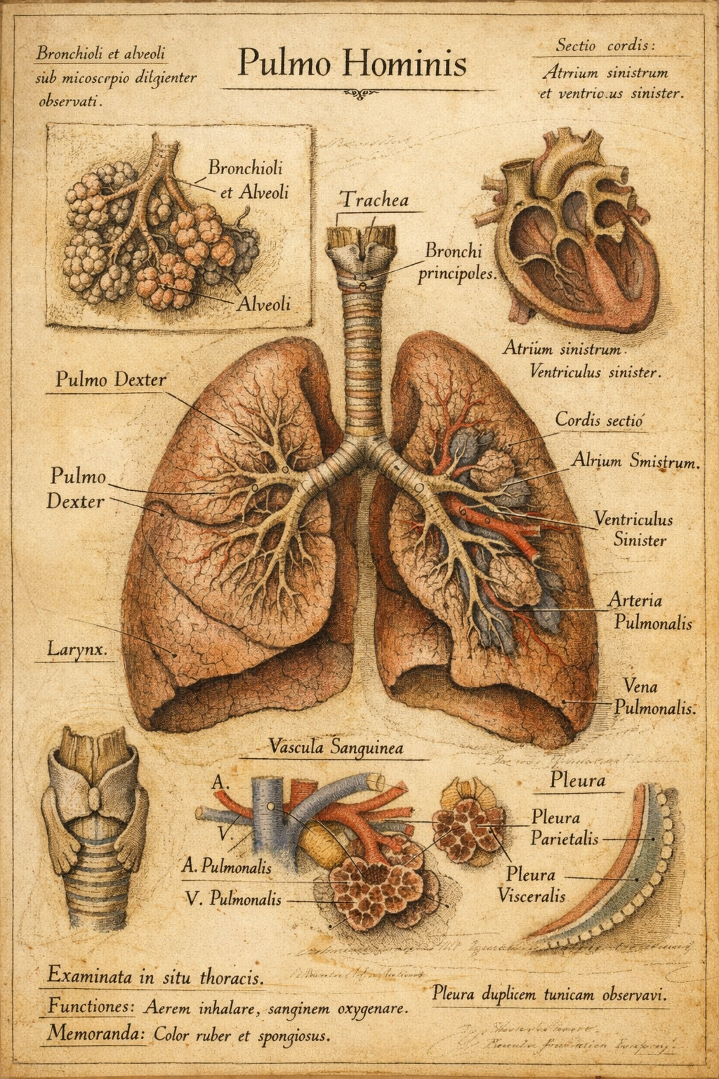 Lung Anatomy Illustration
