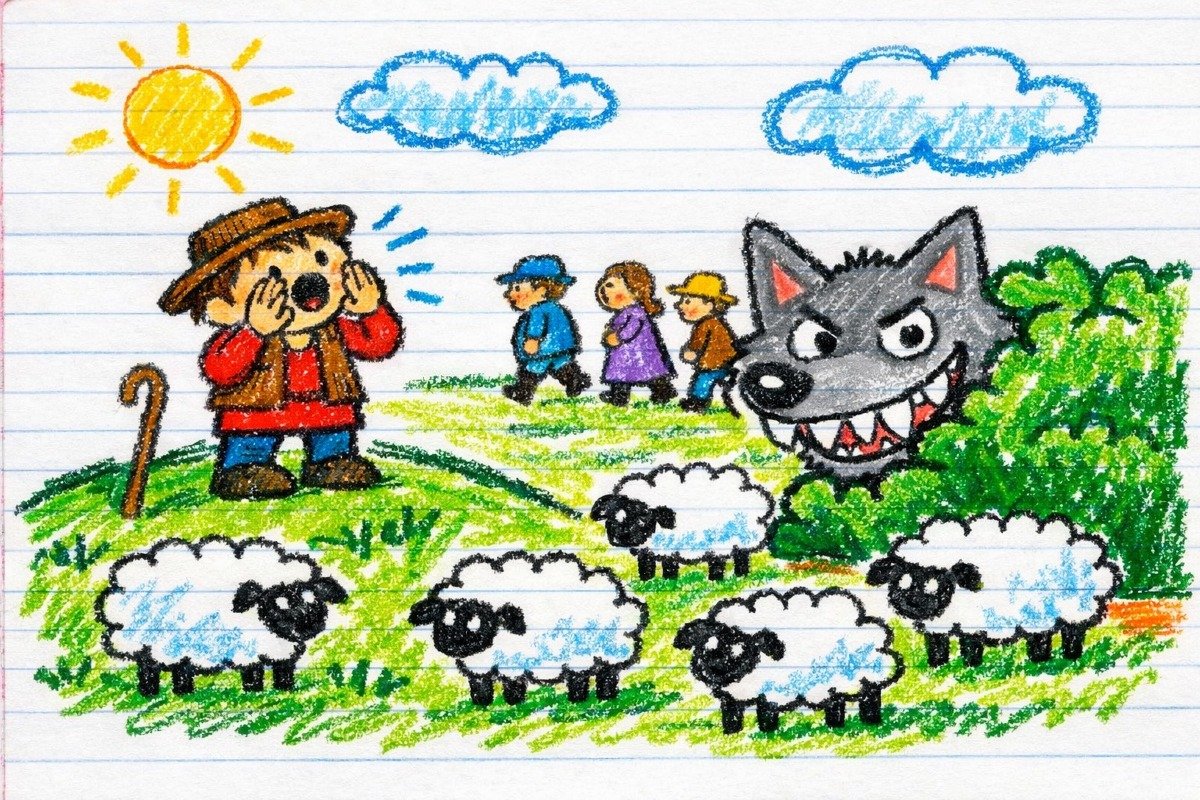 Child Crayon Drawing