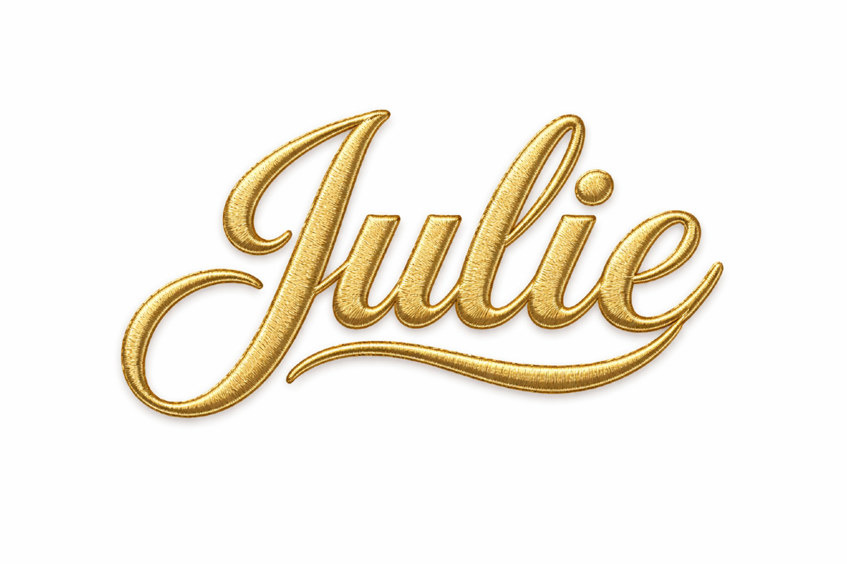 Golden Embroidery Typography
