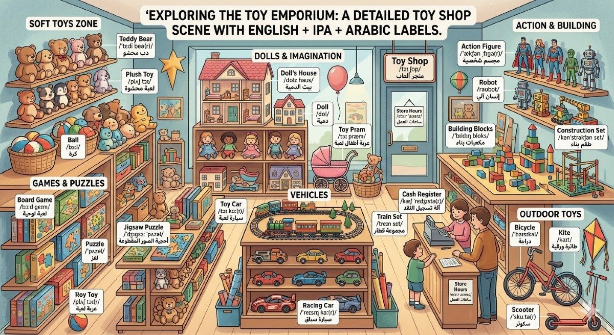 Detailed Toy Shop Scene